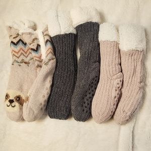 Women's fuzzy socks l/xl (8-10) nwot